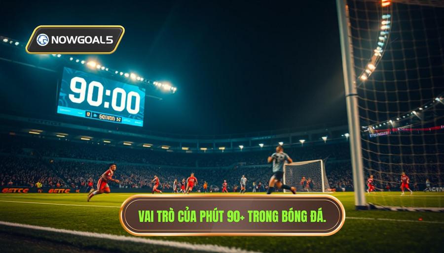 Vai trò của phút 90+ trong bóng đá