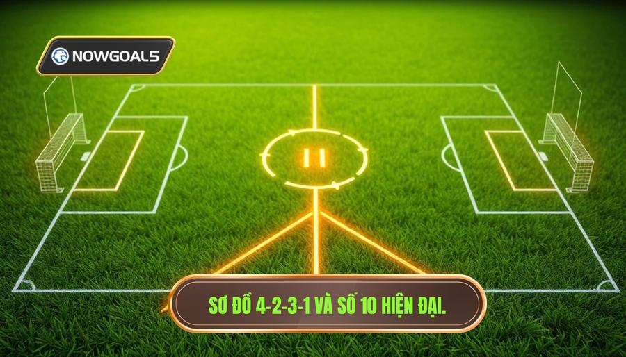 Sơ đồ 4-2-3-1: Sự lên ngôi của số 10 hiện đại